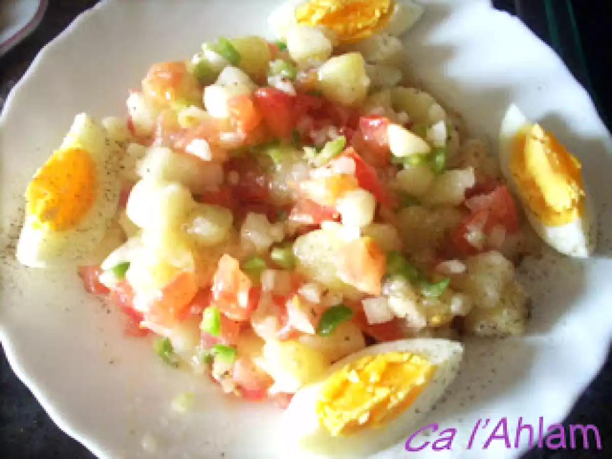 Ensalada de patata y tomate