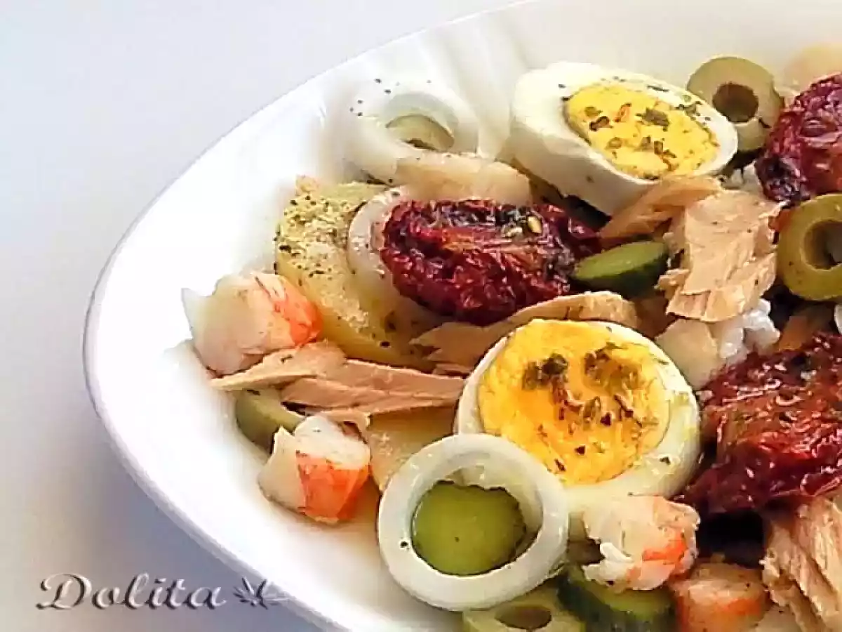 Ensalada de patatas y huevo