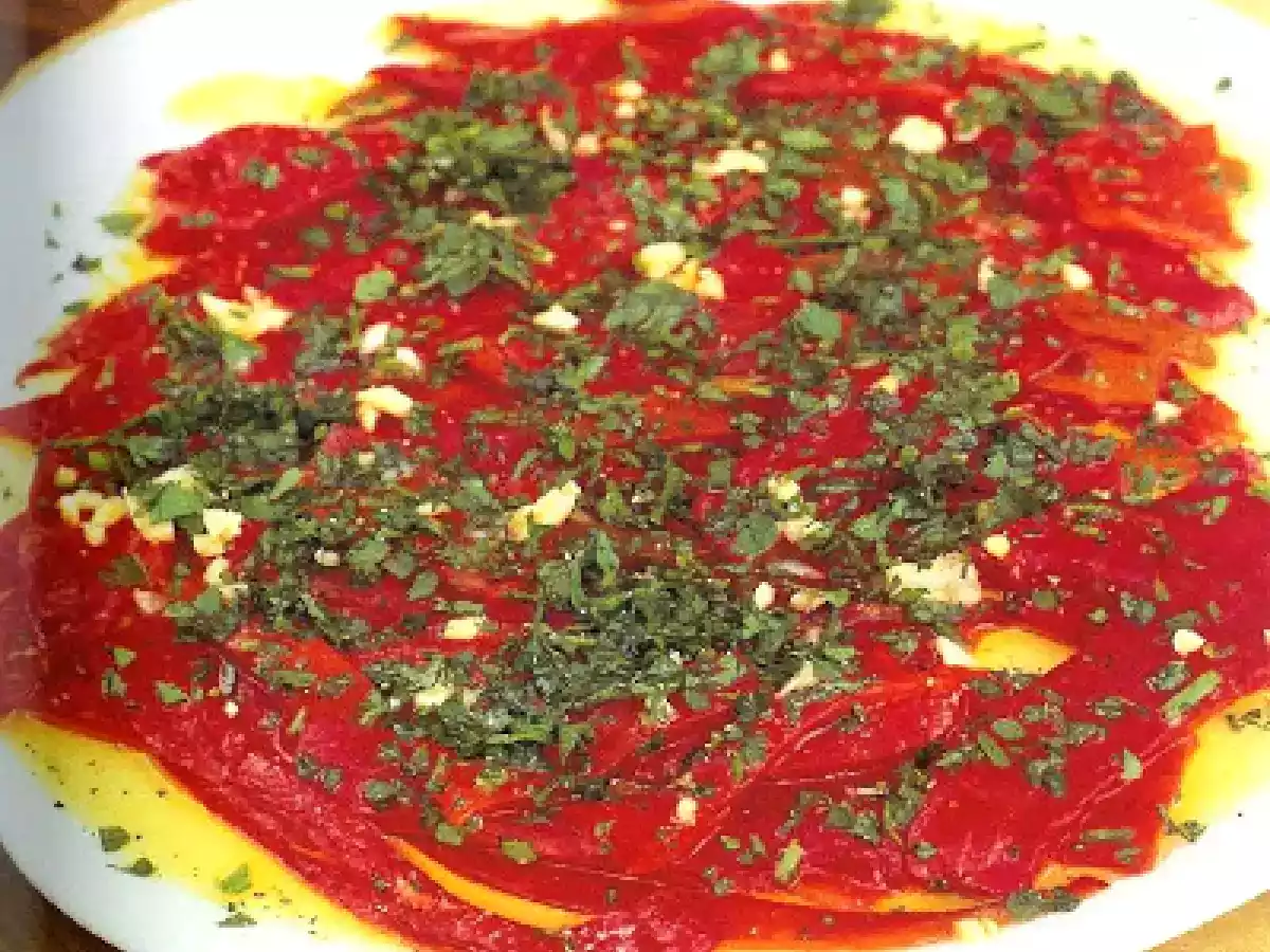 Ensalada de pimientos asados