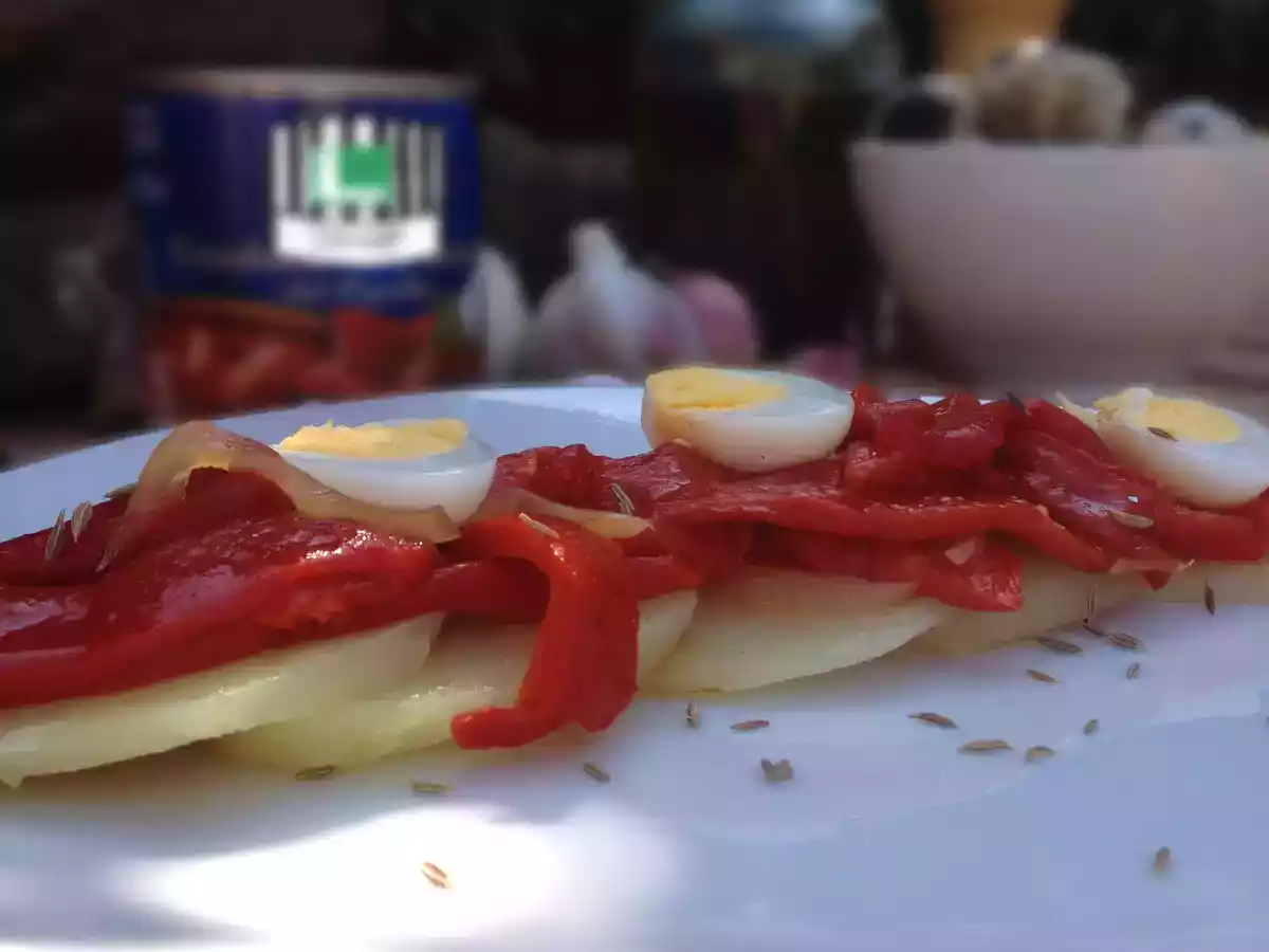 Ensalada de Pimientos Asados del Piquillo y Patata