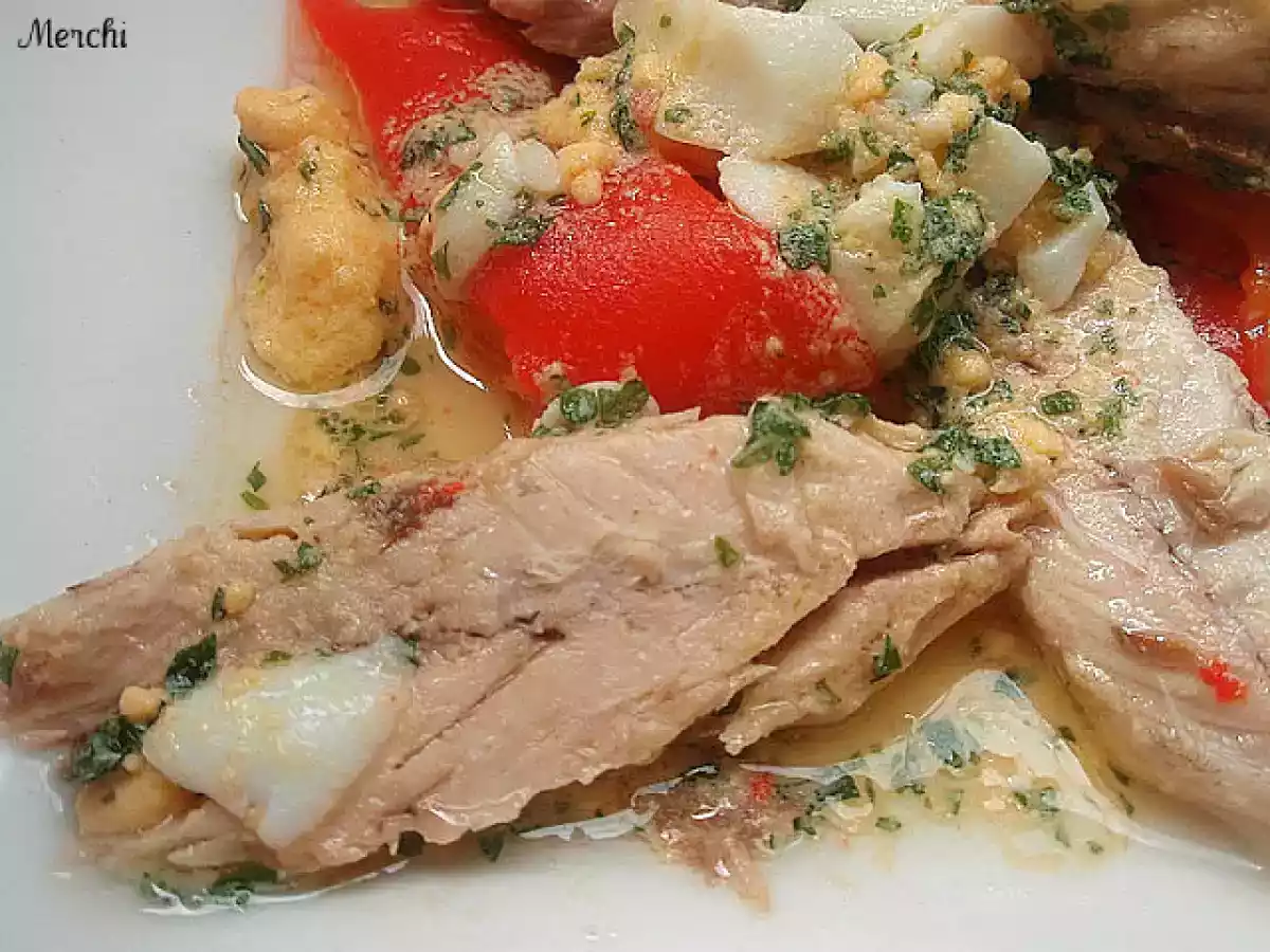Ensalada de pimientos asados y caballa - foto 3