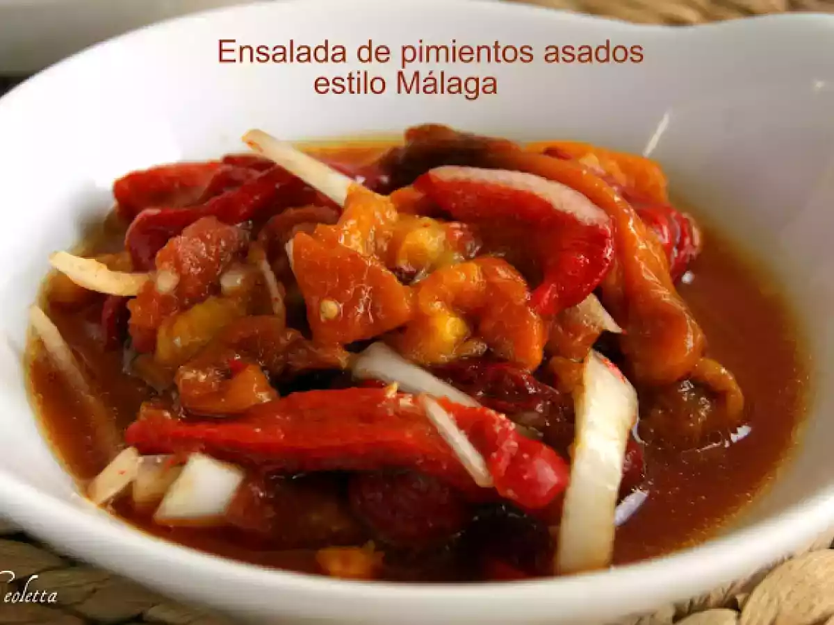 Ensalada de pimientos de Dalías asados, estilo Jaén y Málaga - foto 2