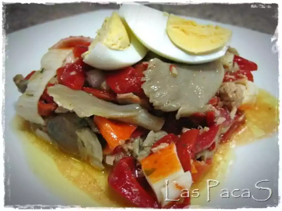Ensalada de Pimientos del Piquillo y Setas