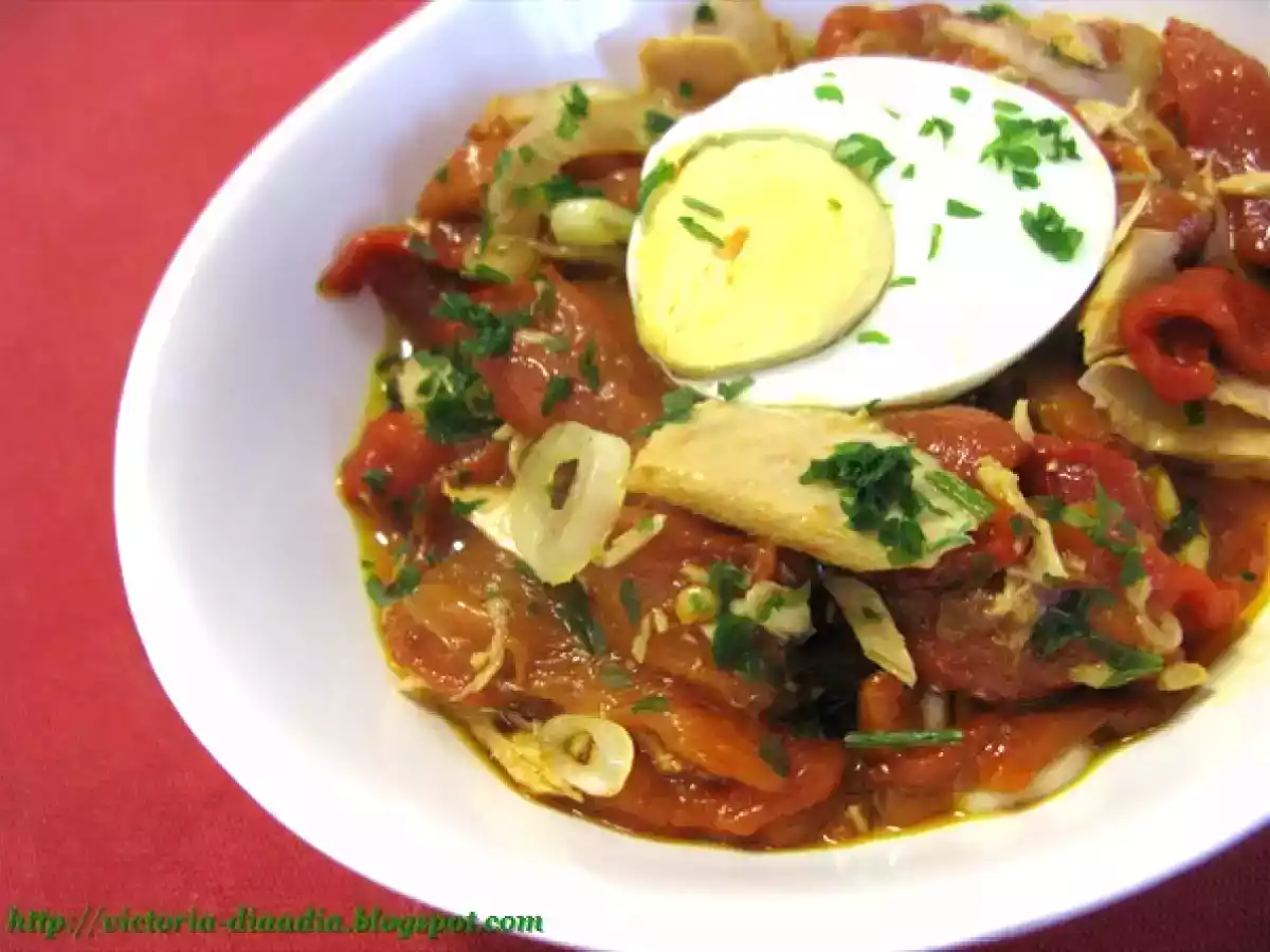 Ensalada de pimientos y atún