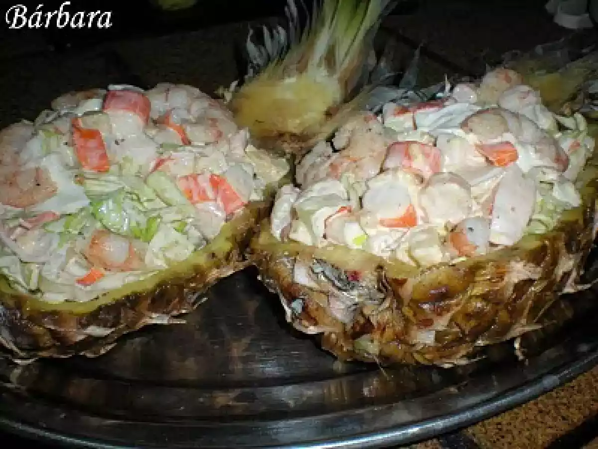 ENSALADA DE PIÑA Y CANGREJO