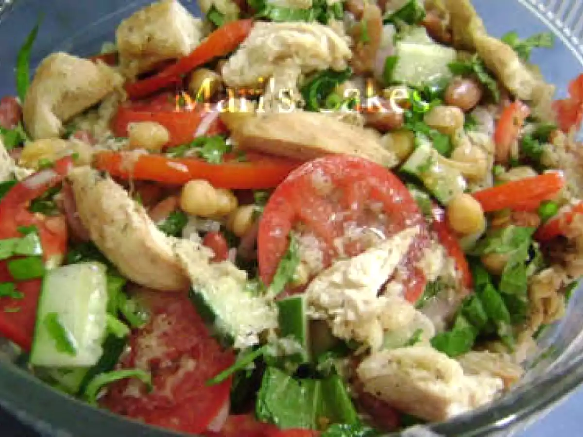 Ensalada de Pollo y Garbanzos