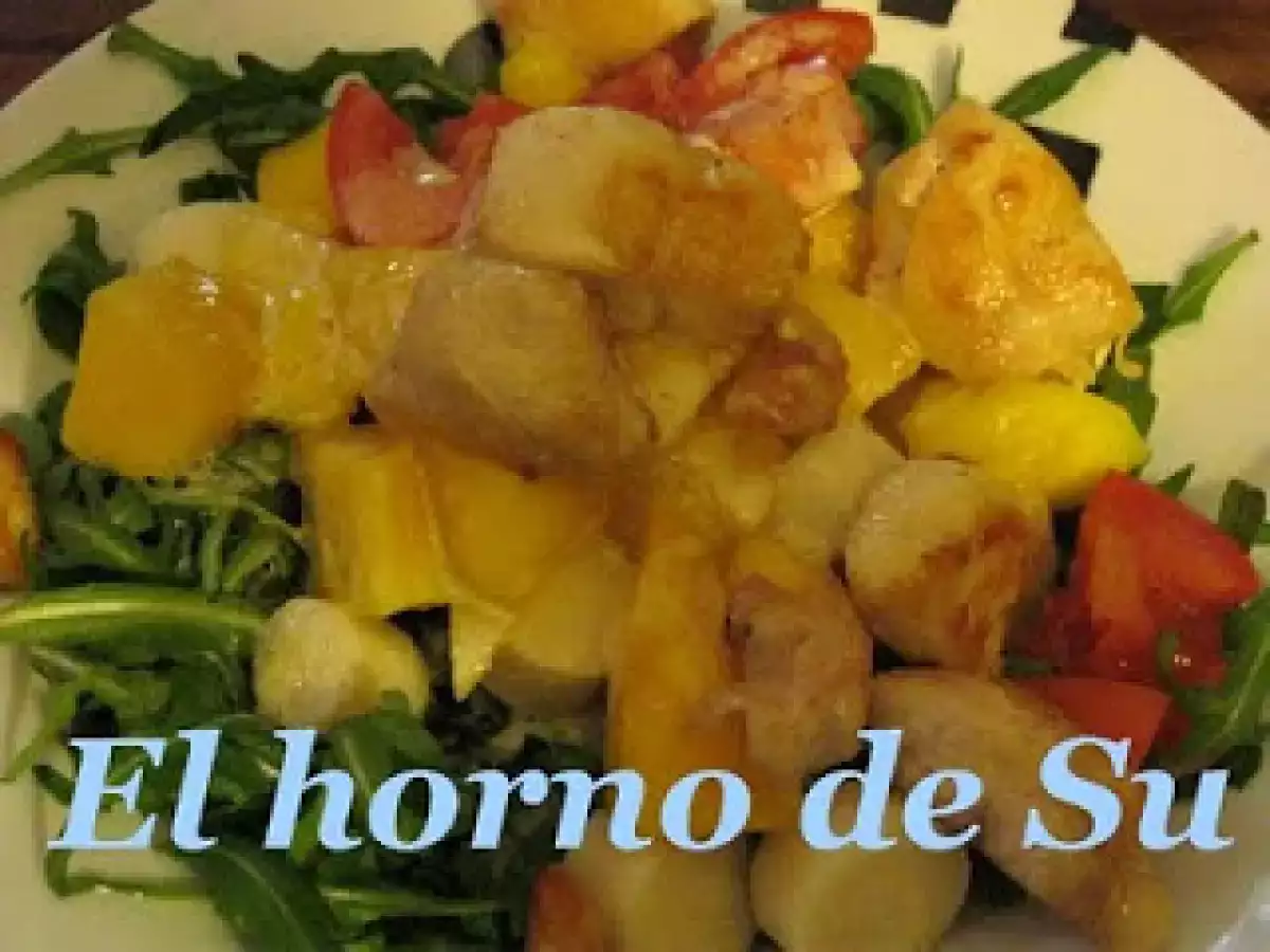 Ensalada de pollo y palmitos