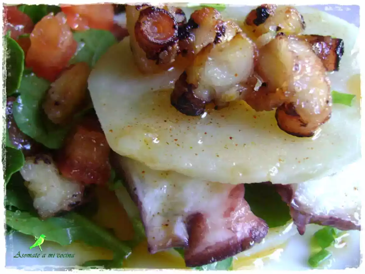 Ensalada de pulpo con pimentón - foto 3