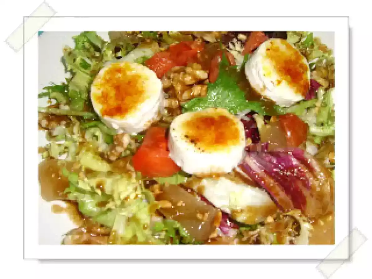 Ensalada de Queso de Cabra Caramelizado