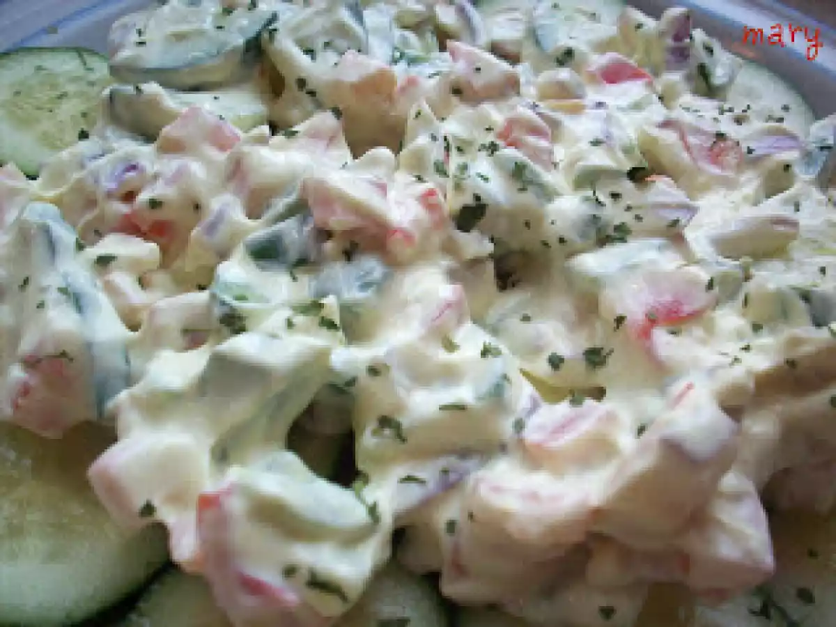 Ensalada de queso y pepino - foto 2