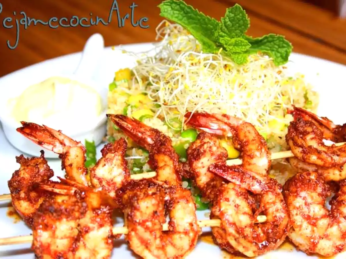 Ensalada de Quinoa con Langostinos Especiados - foto 2