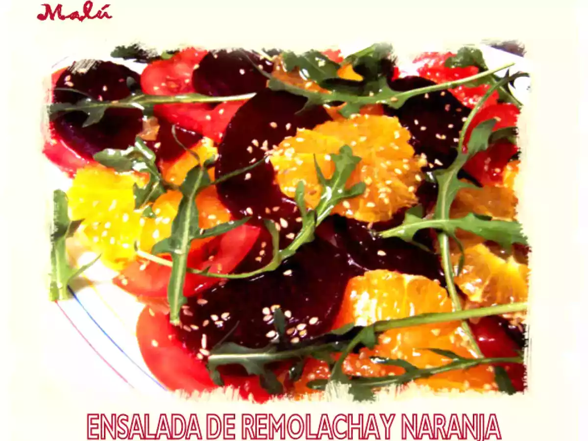 ENSALADA DE REMOLACHA Y NARANJA