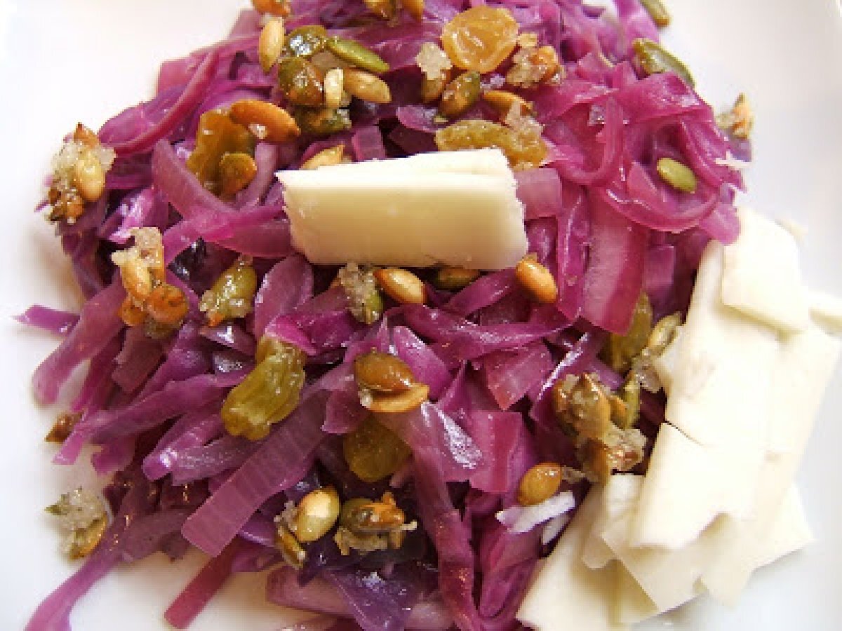 Ensalada de repollo y cebolla morada Receta Petitchef