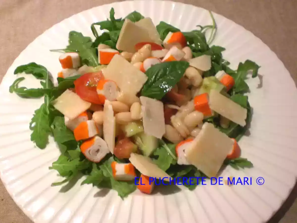Ensalada de rucula y legumbres - foto 3