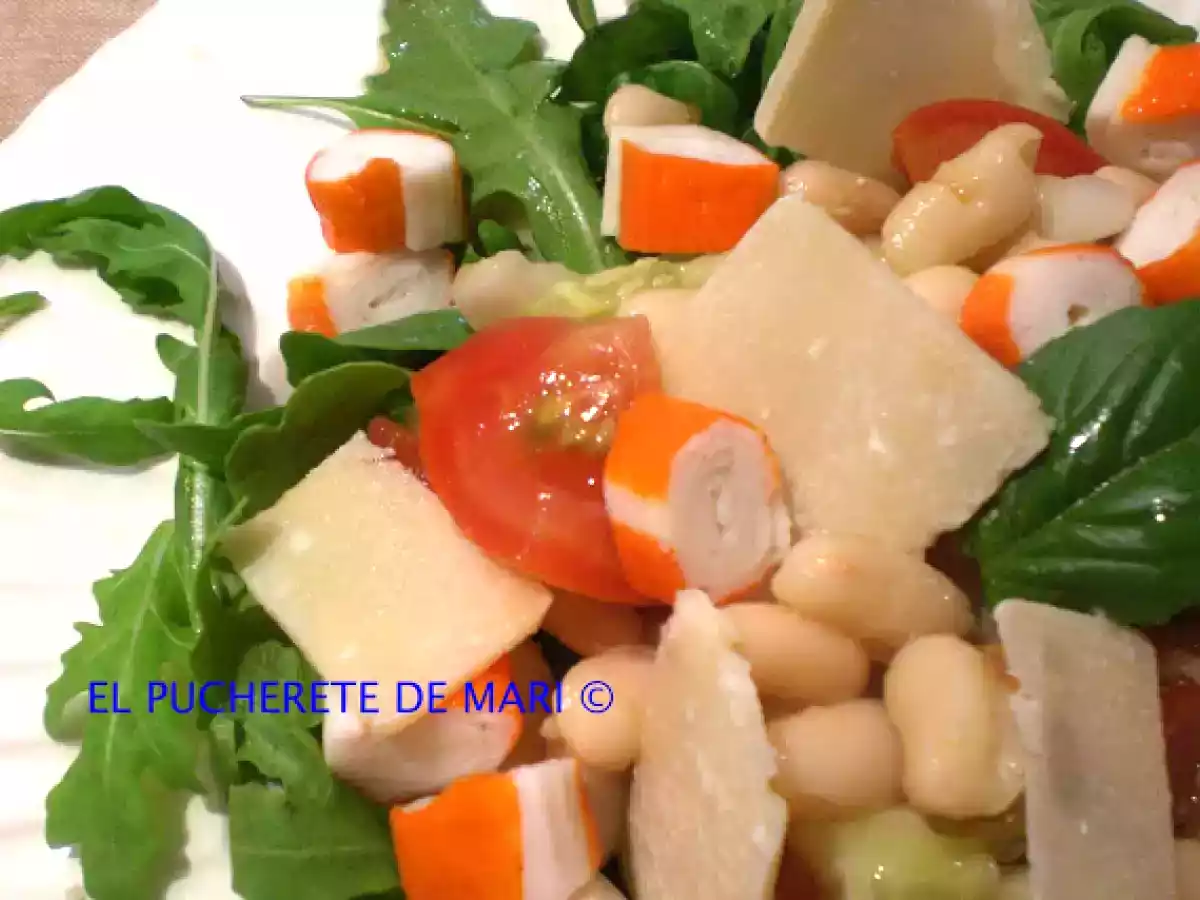 Ensalada de rucula y legumbres - foto 4