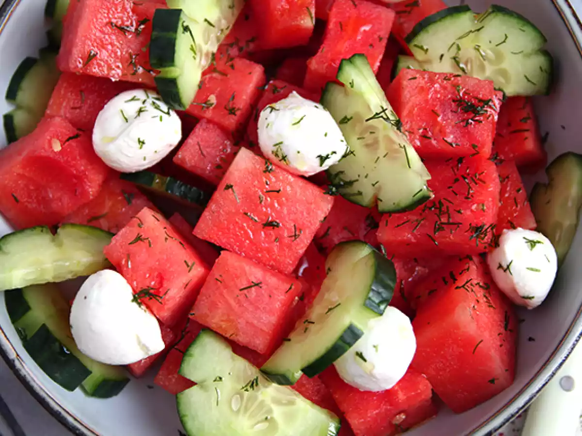 Ensalada de sandía y pepino - foto 4