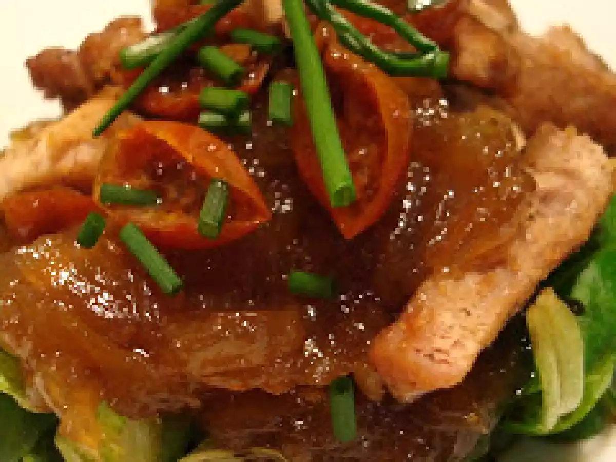 Ensalada de solomillo.