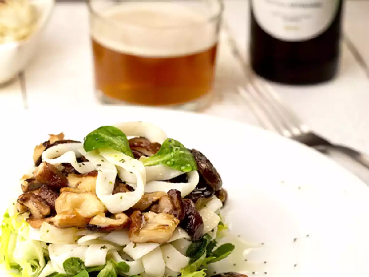 Ensalada de tallarines de cangrejo con shitake - foto 2