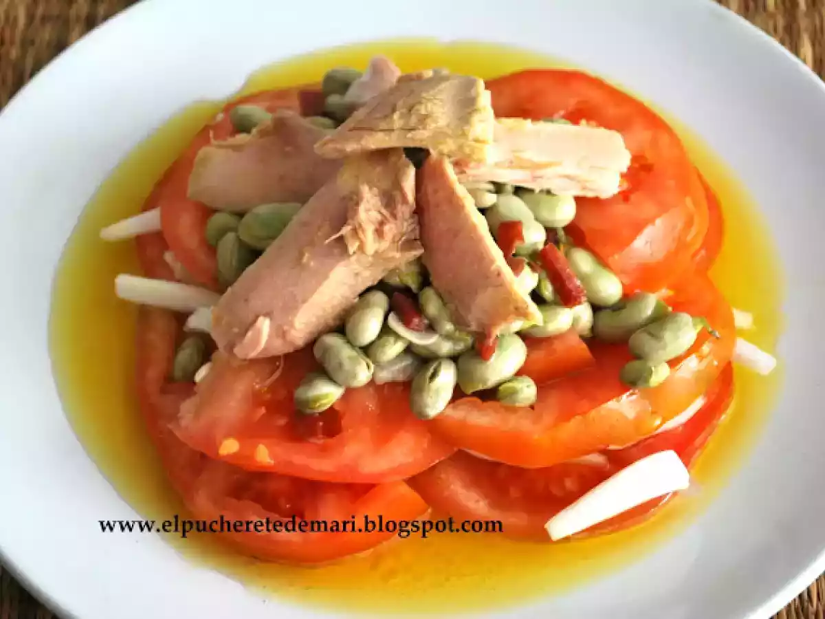 Ensalada de temporada con atún - foto 3