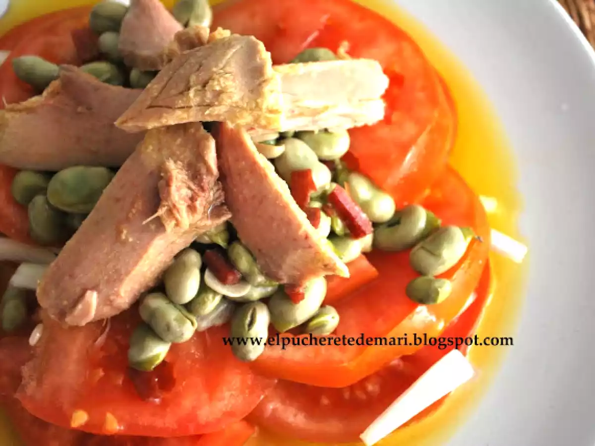 Ensalada de temporada con atún - foto 4