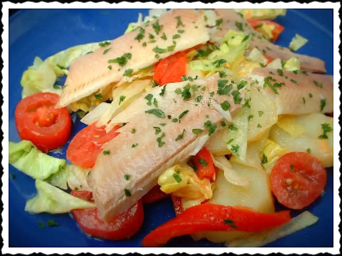 Ensalada de Trucha Ahumada