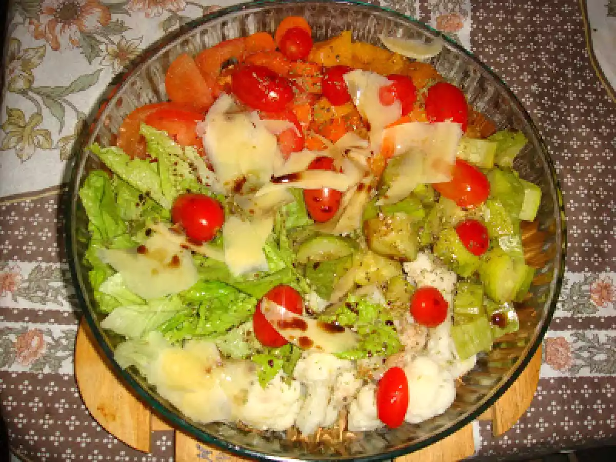 Ensalada de vegetales hervidos