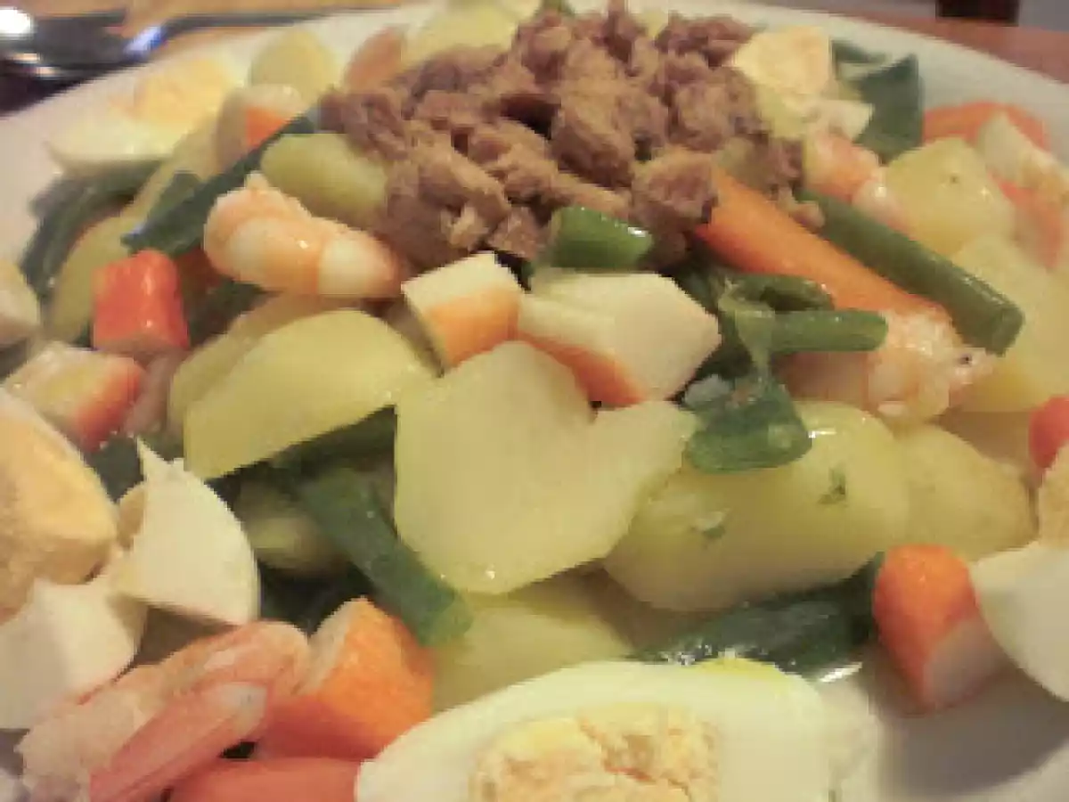 Ensalada de verduras al vapor