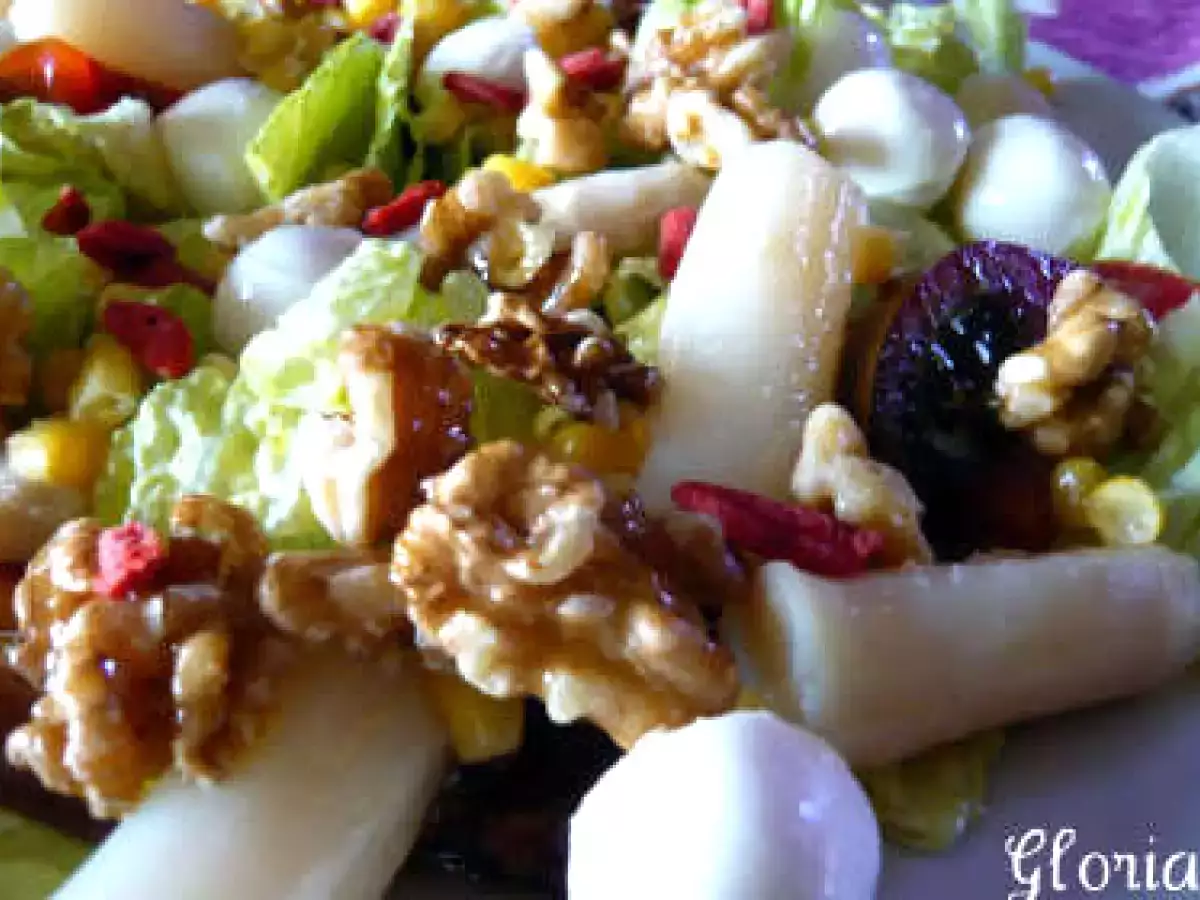 Ensalada en cama de membrillo - foto 2