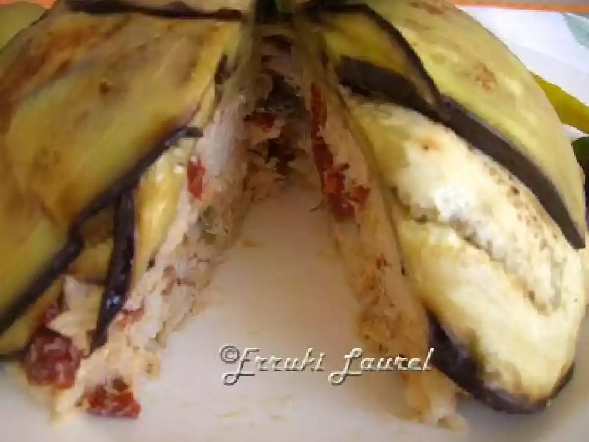 Ensalada en charlota de berenjena - foto 2