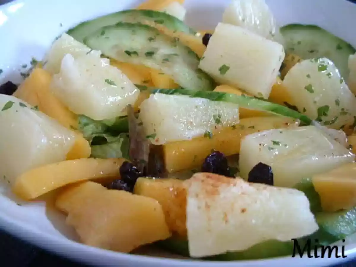 Ensalada exótica de Piña, Mangao y Pepino - foto 2