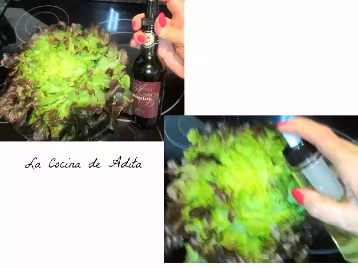 Ensalada flor con lechuga de roble - foto 9