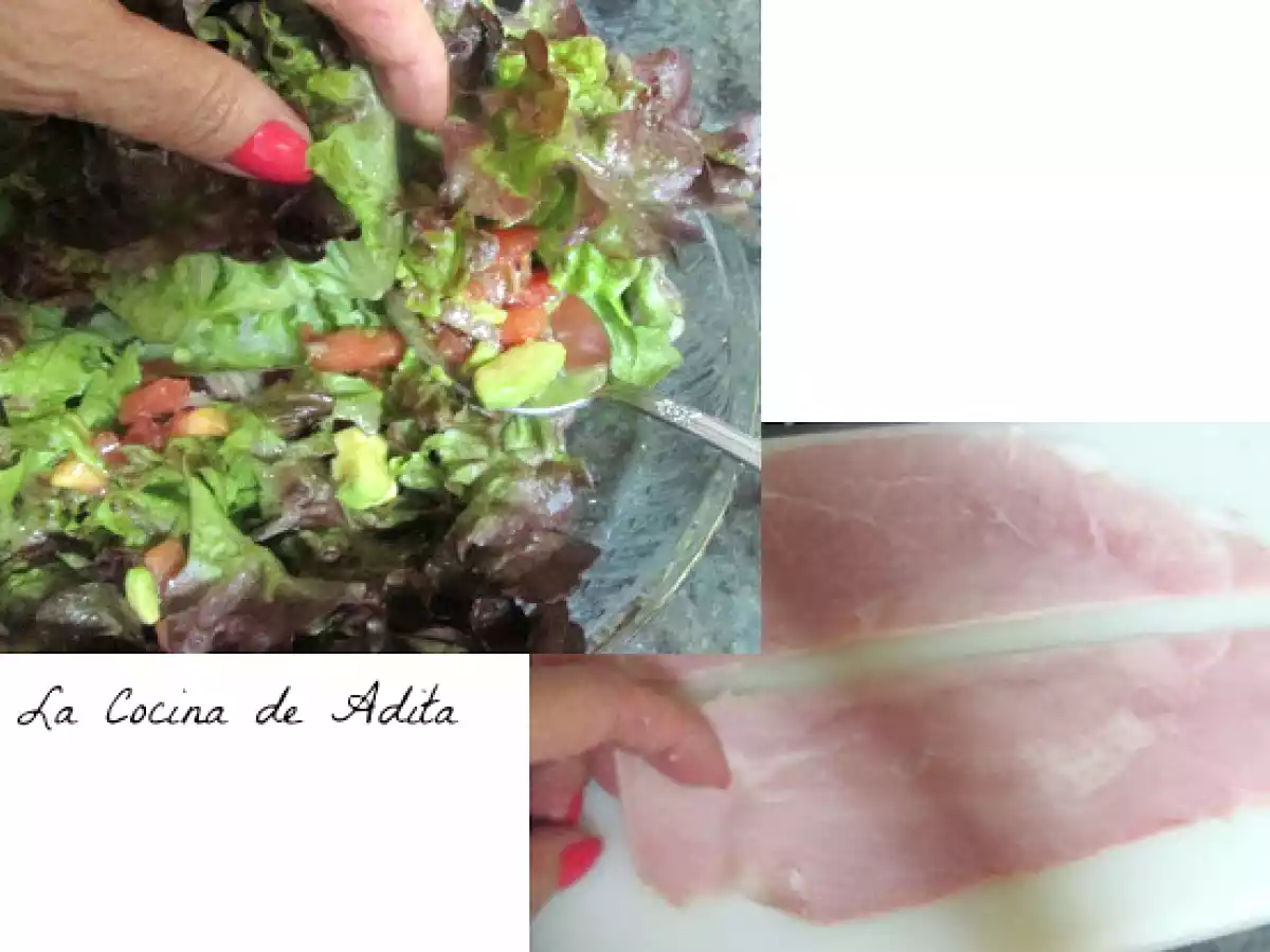 Ensalada flor con lechuga de roble - foto 10