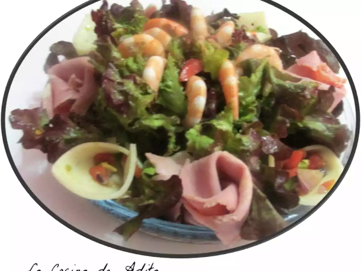 Ensalada flor con lechuga de roble - foto 11