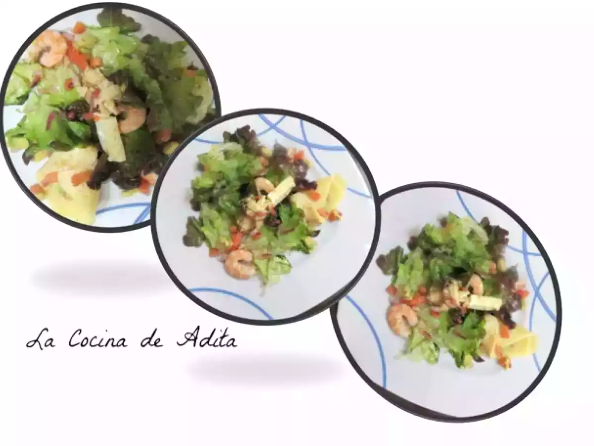 Ensalada flor con lechuga de roble - foto 12