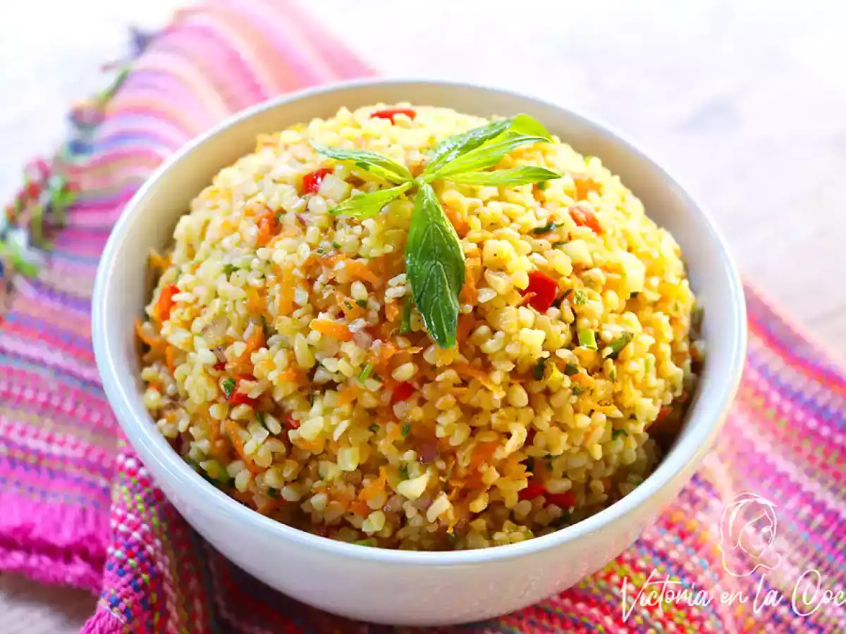 Ensalada fresca de bulgur