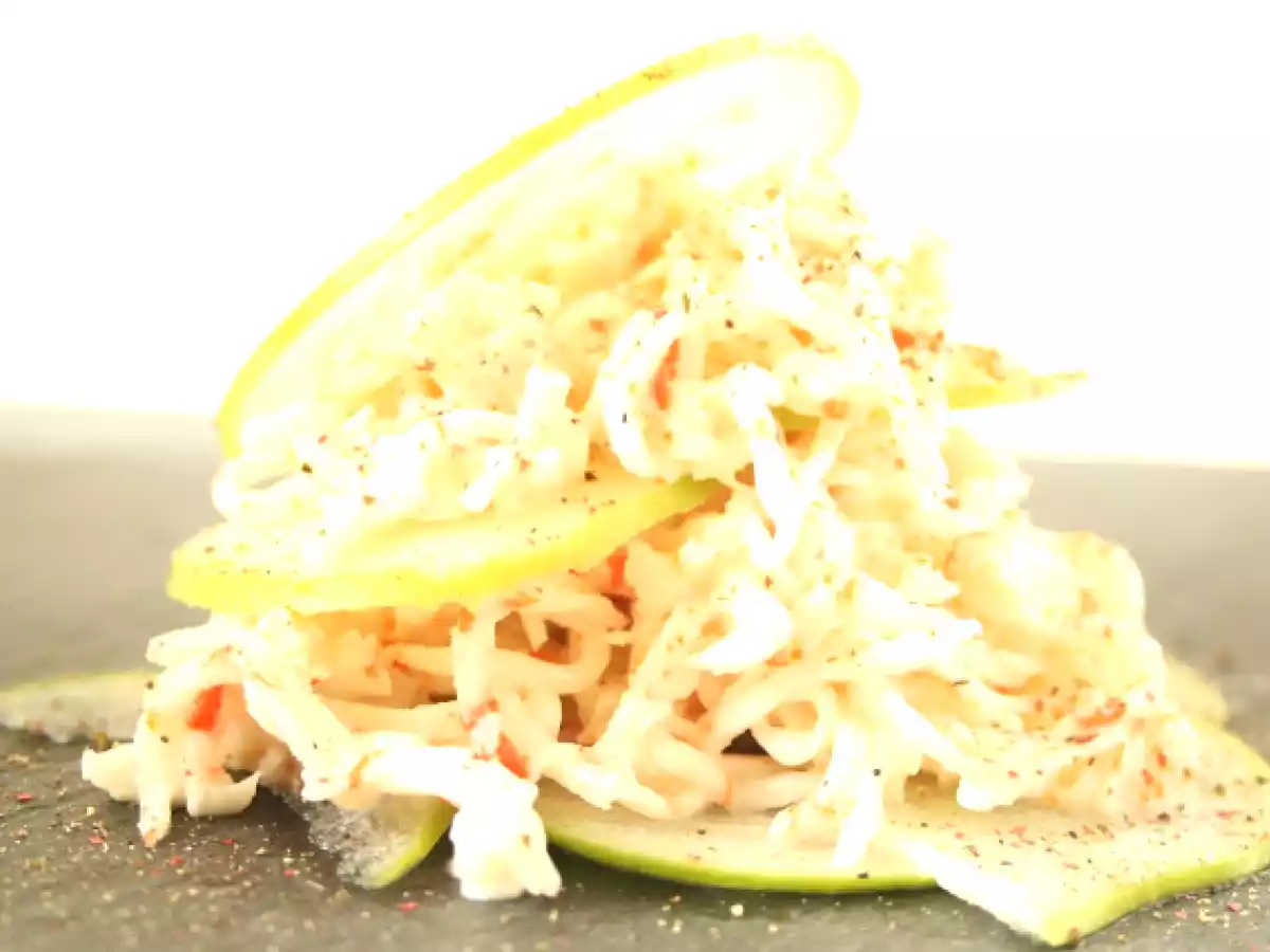 ENSALADA FRÍA DE CANGREJO Y MANZANA VERDE - foto 3