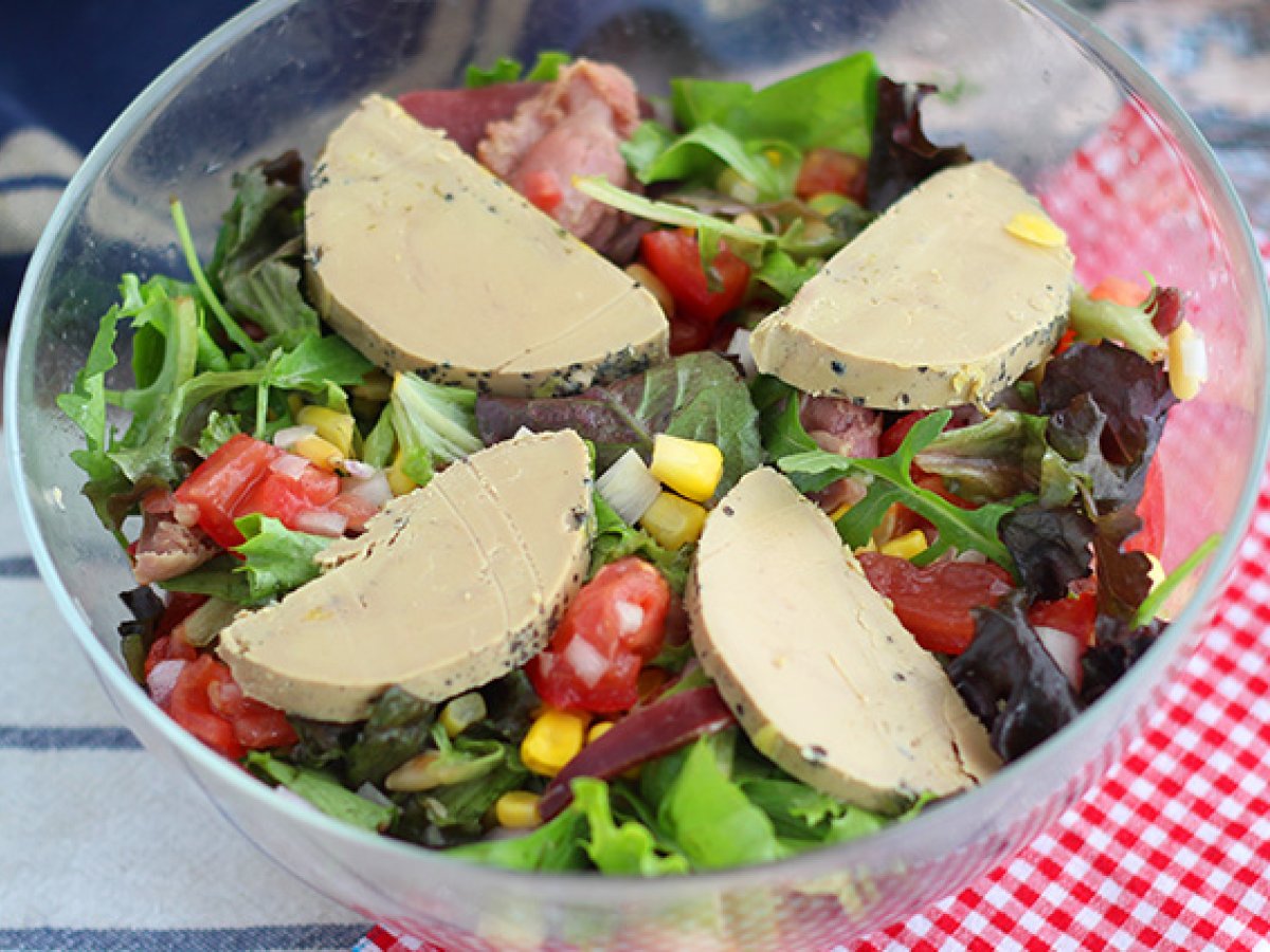Receta de ensalada landesa variada