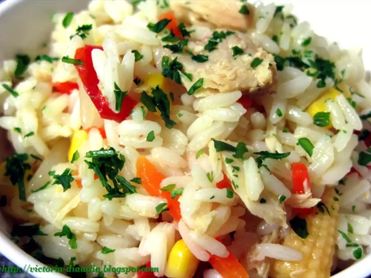 Ensalada mediterránea de arroz