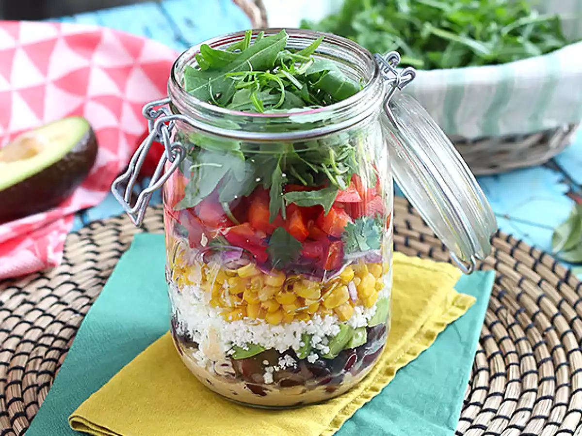 Ensalada mexicana en tarro - foto 5