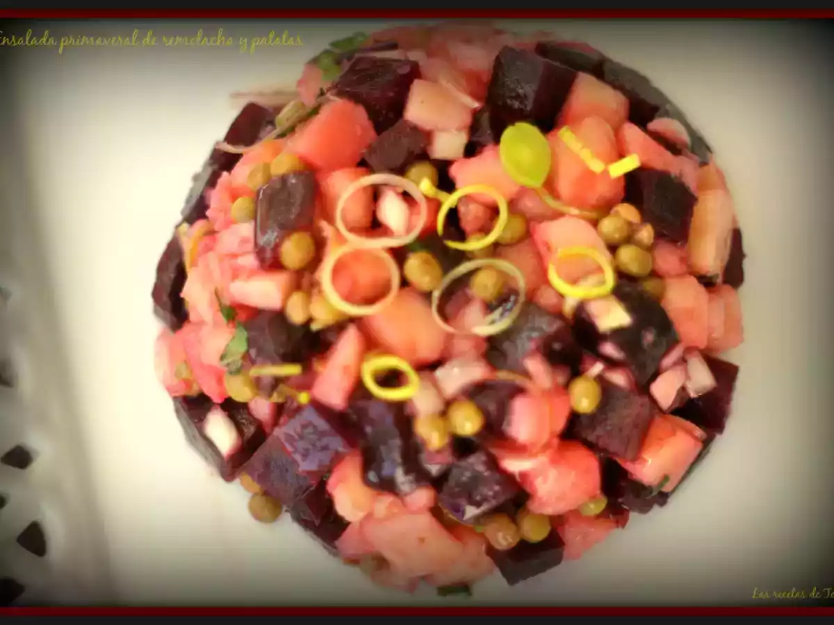 Ensalada primaveral de remolacha y patatas - foto 2