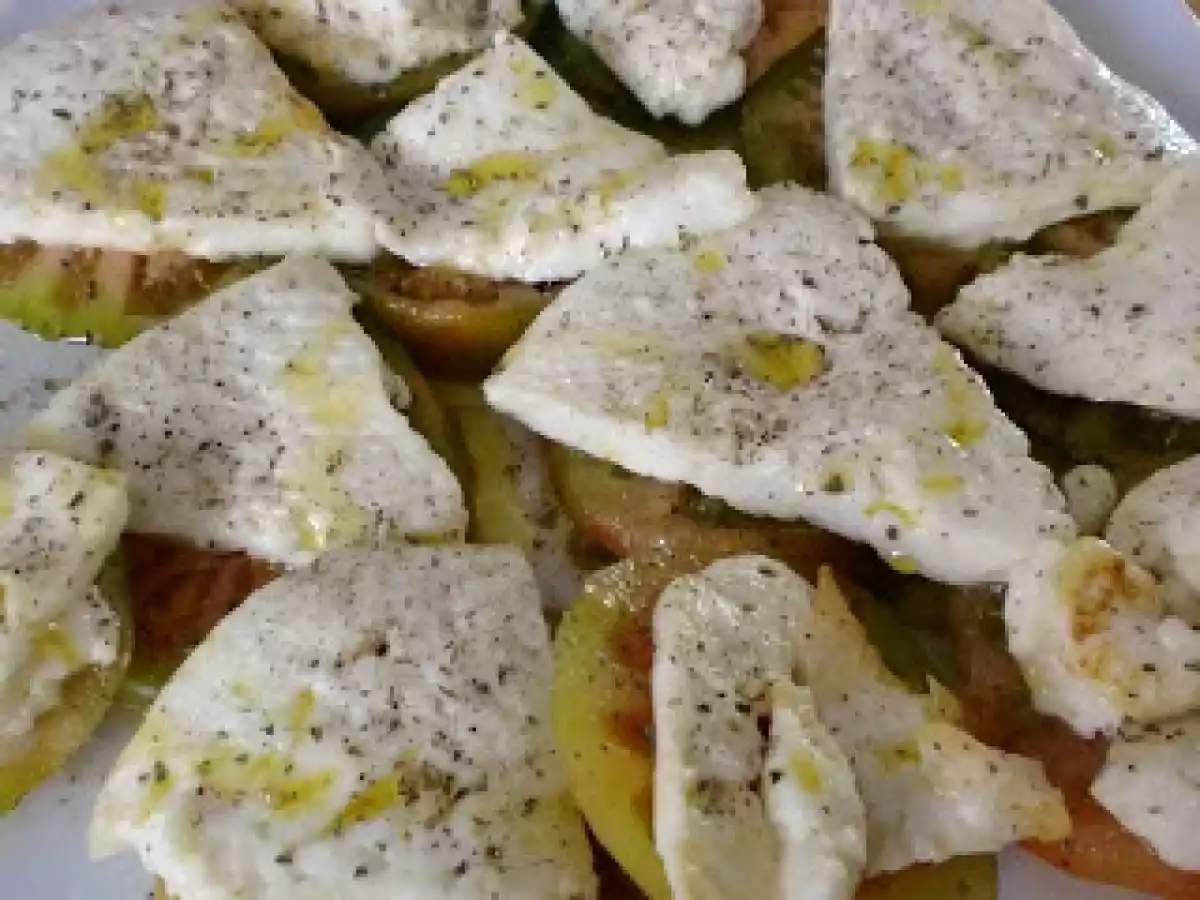 Ensalada queso plancha y tomate - foto 2