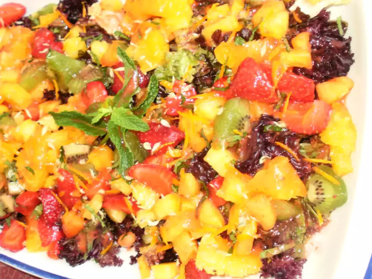 Ensalada refrescante de frutas