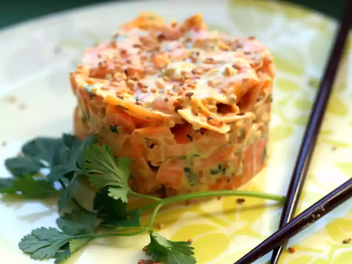 Ensalada tailandesa de zanahoria