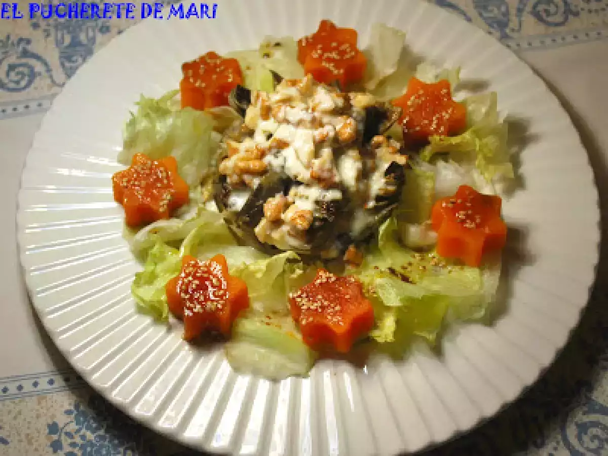 Ensalada templada de alcachofas y nueces - foto 2