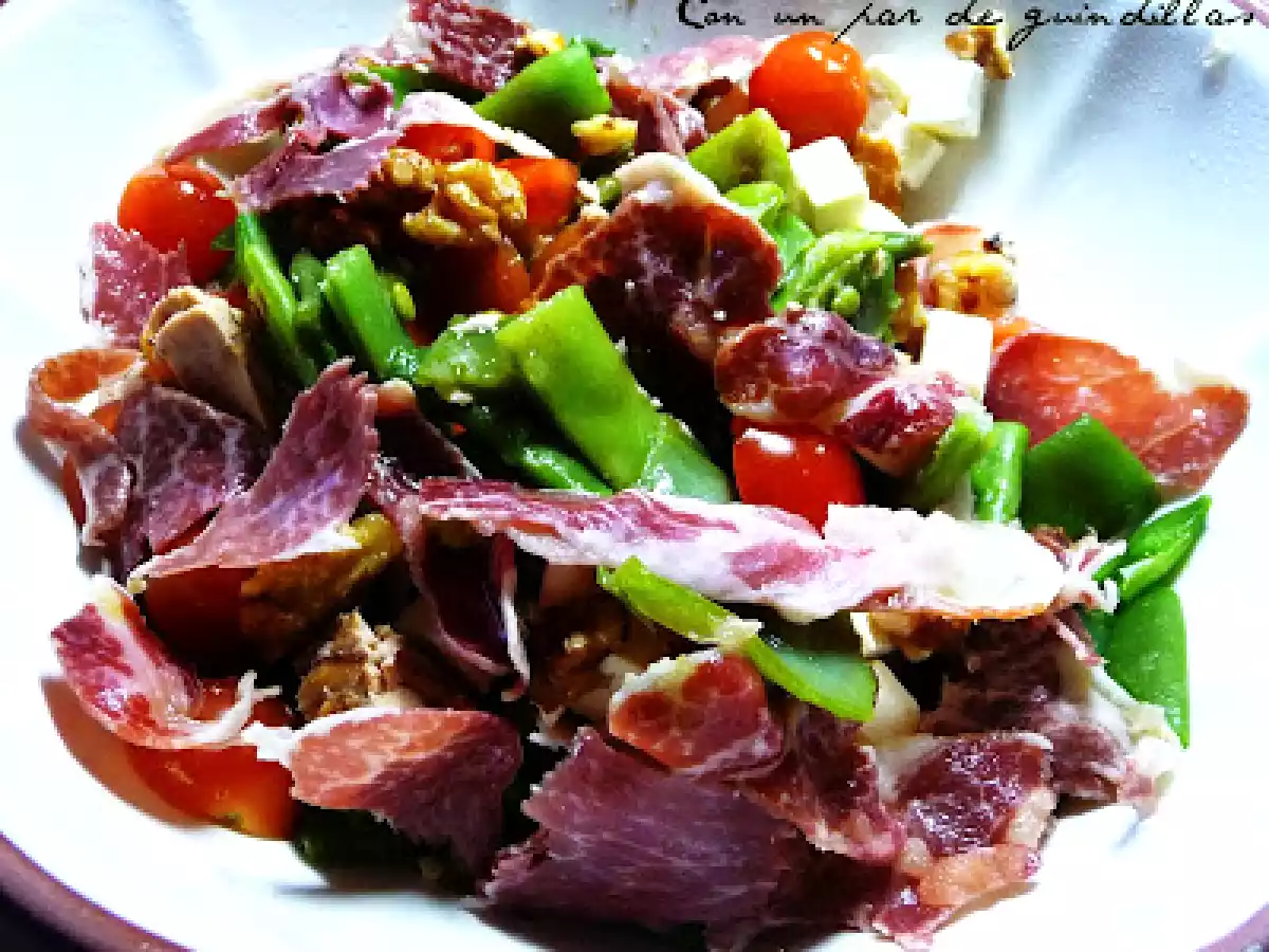 Ensalada templada de judias verdes