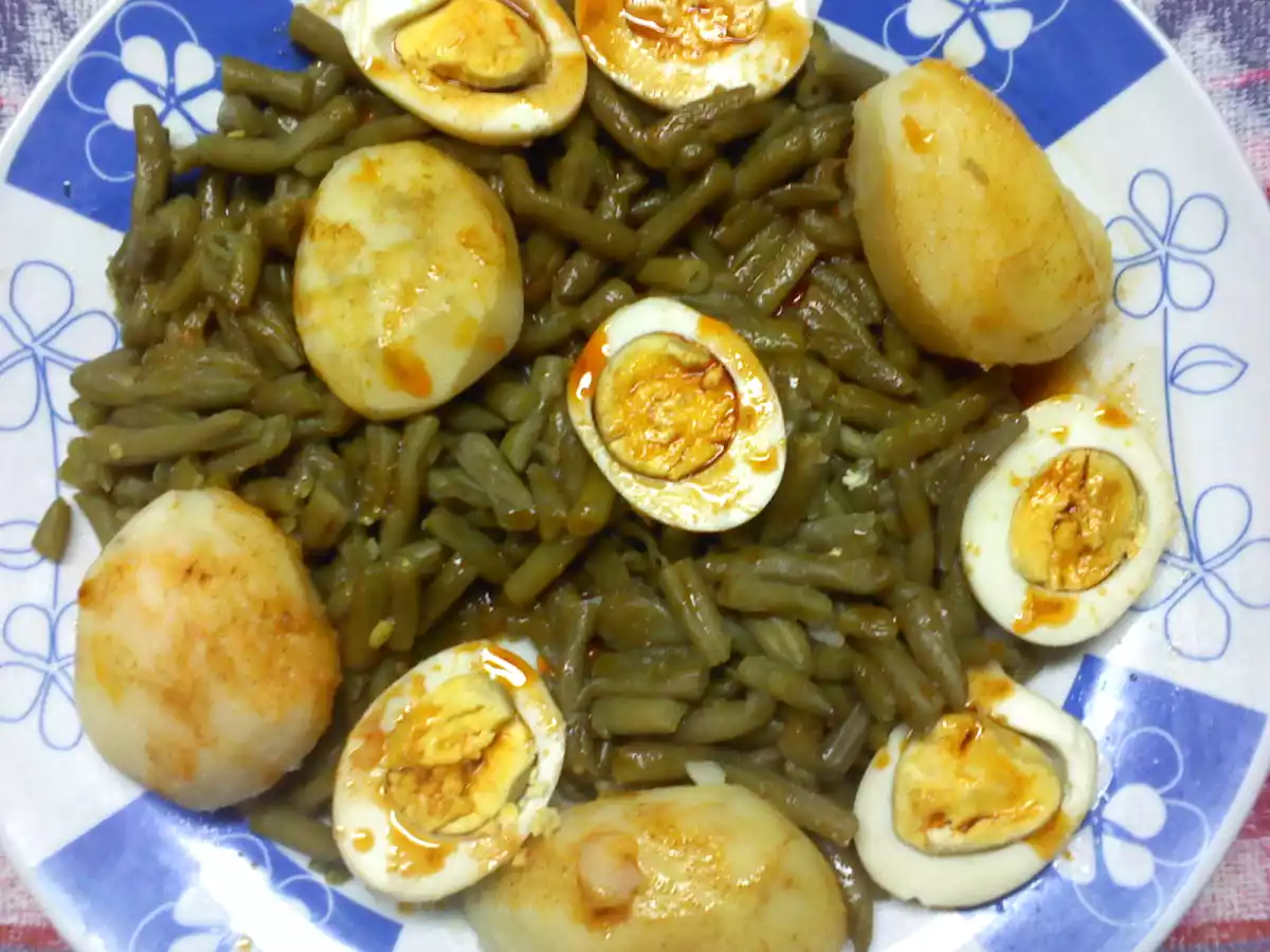 Ensalada templada de judías verdes