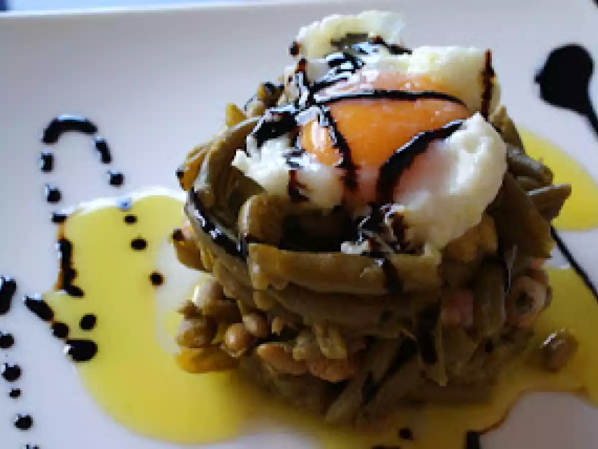 Ensalada templada de judías verdes y vinagreta - foto 2