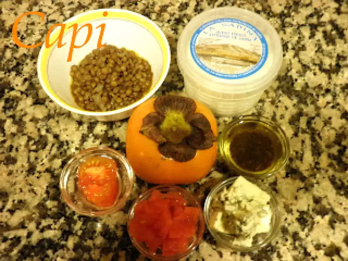 ENSALADA TEMPLADA DE LENTEJAS Y DOS QUESOS. - foto 2