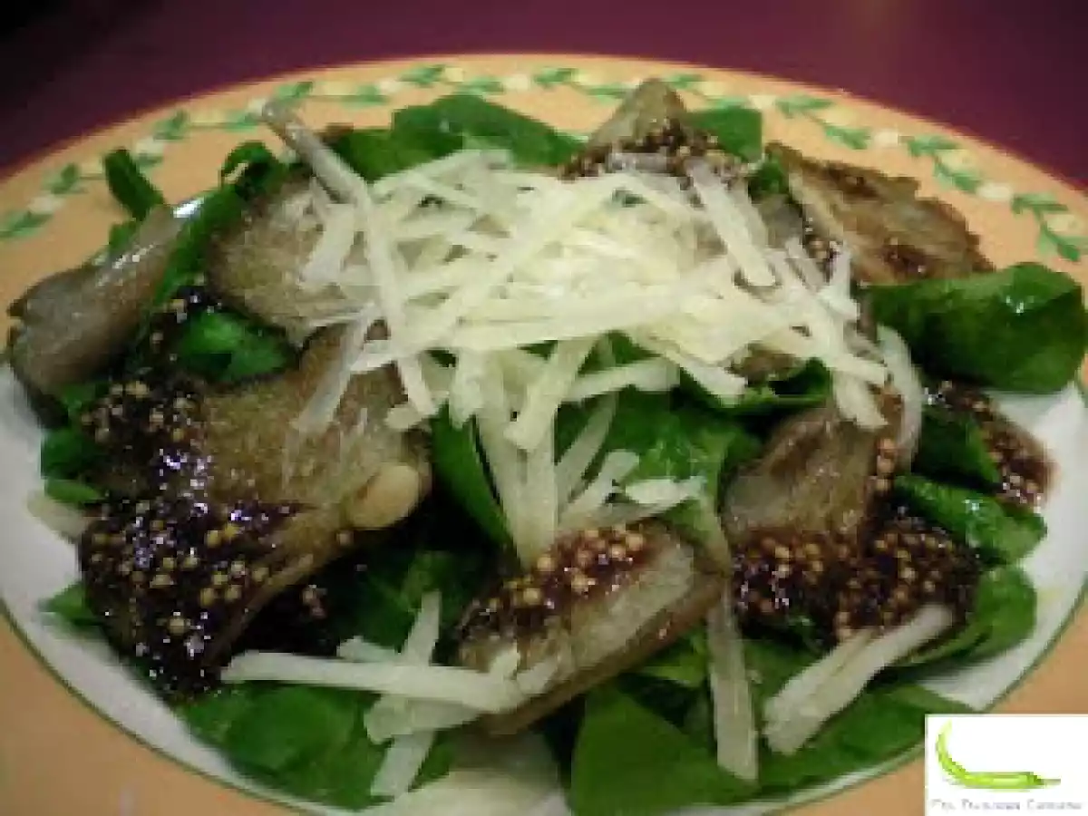 Ensalada templada de setas y espinacas - foto 2