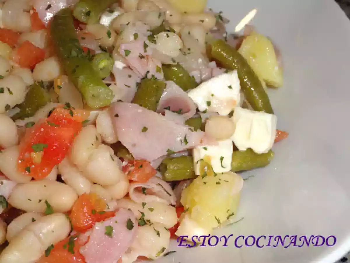 Ensalada tibia de alubias aliñás - foto 6